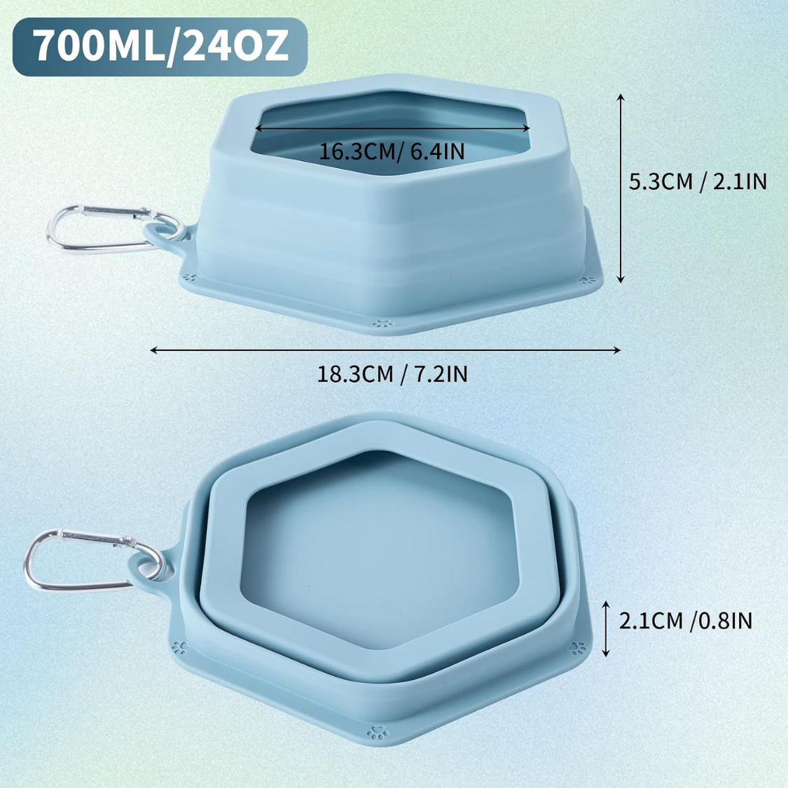 Pet Supplies - No Splash Dog Travel Bowls For Cars, Spill Proof