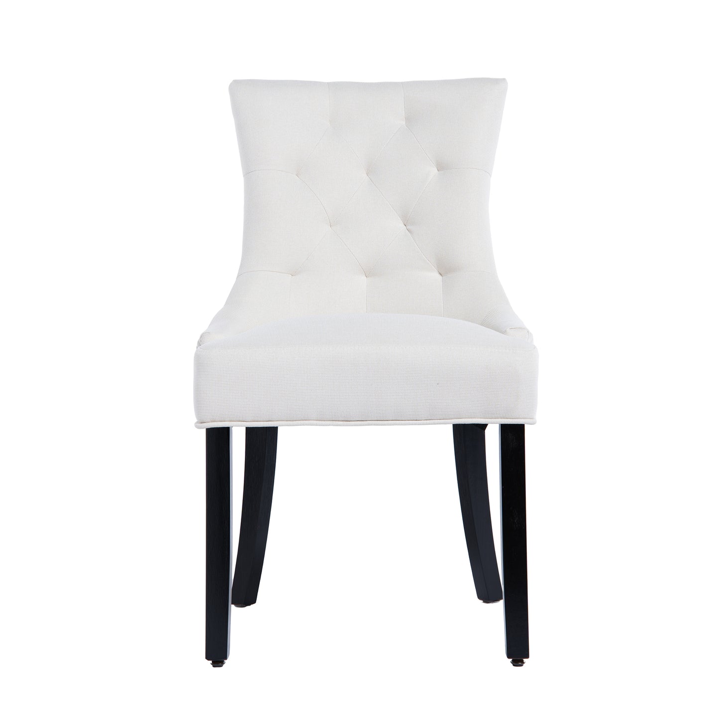 Kitchen Organizer - Modern Tufted Dining Chair, Linen Upholstery