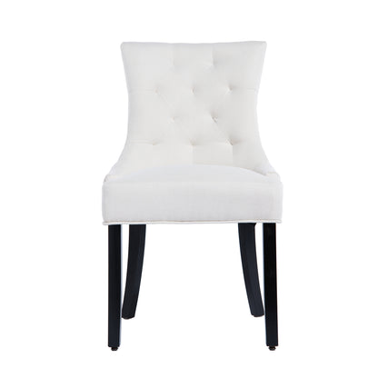 Kitchen Organizer - Modern Tufted Dining Chair, Linen Upholstery