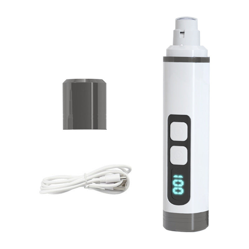 Pet Supplies - Pet Nail Grinder Electric LED Rechargeable Nail