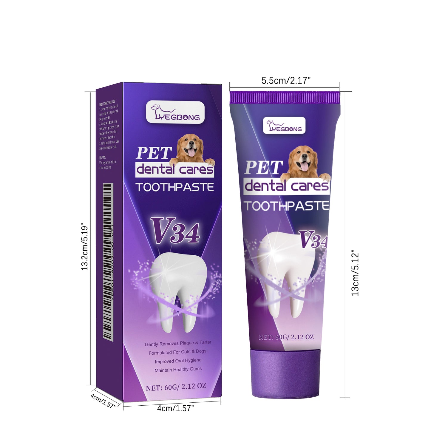 Pet Supplies - Pet V34 Toothpaste 60g 1box