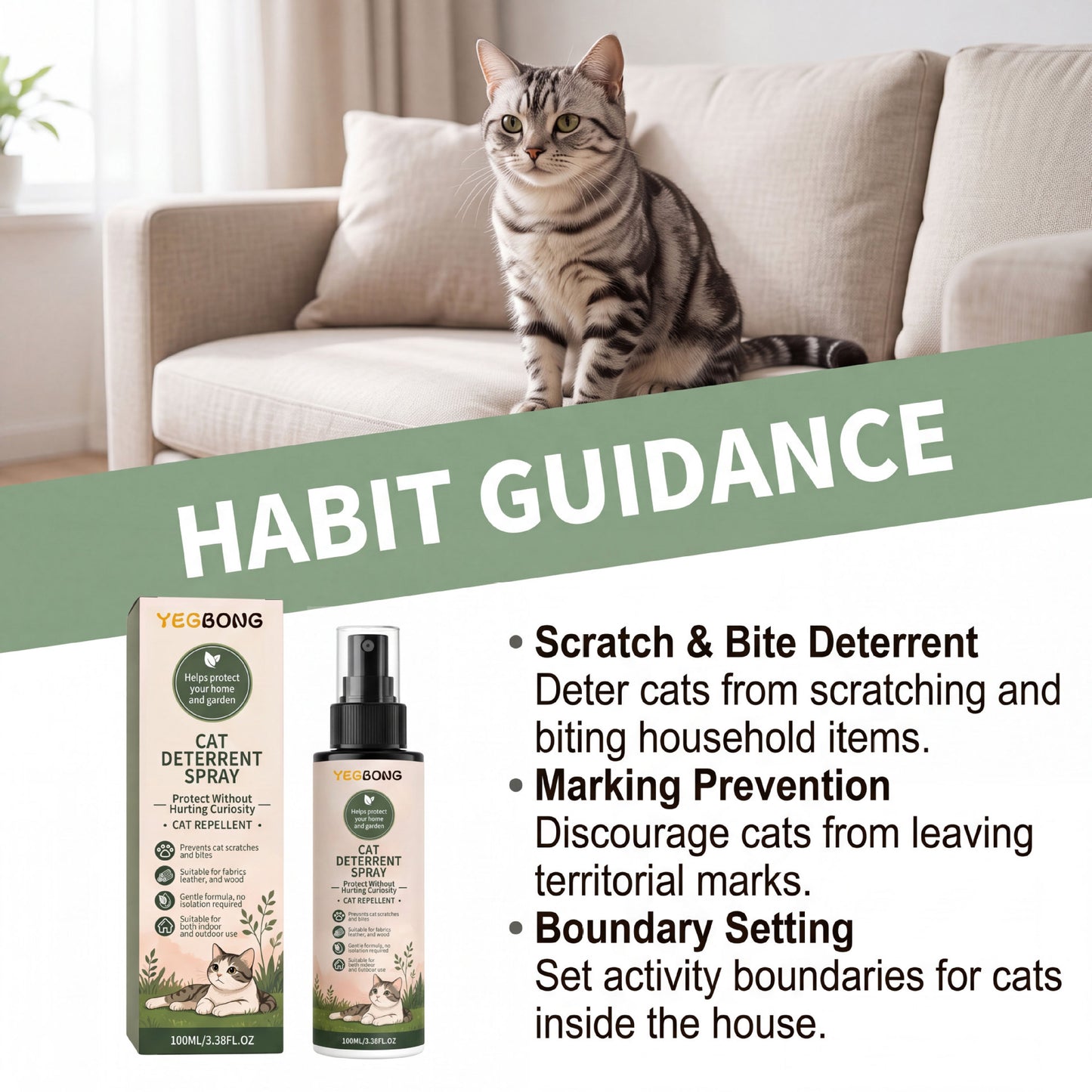 Cat Repellent Spray Gentle And Comfortable Pet Protective Furniture