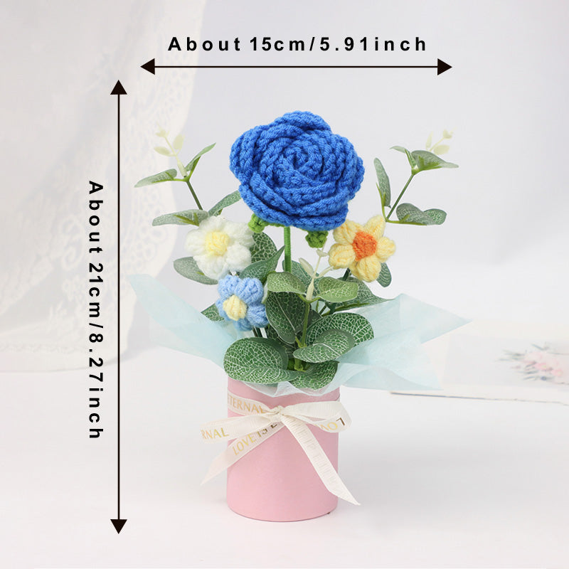 Smart Home Gadget - Handmade Crochet Flower Bouquet, Assorted