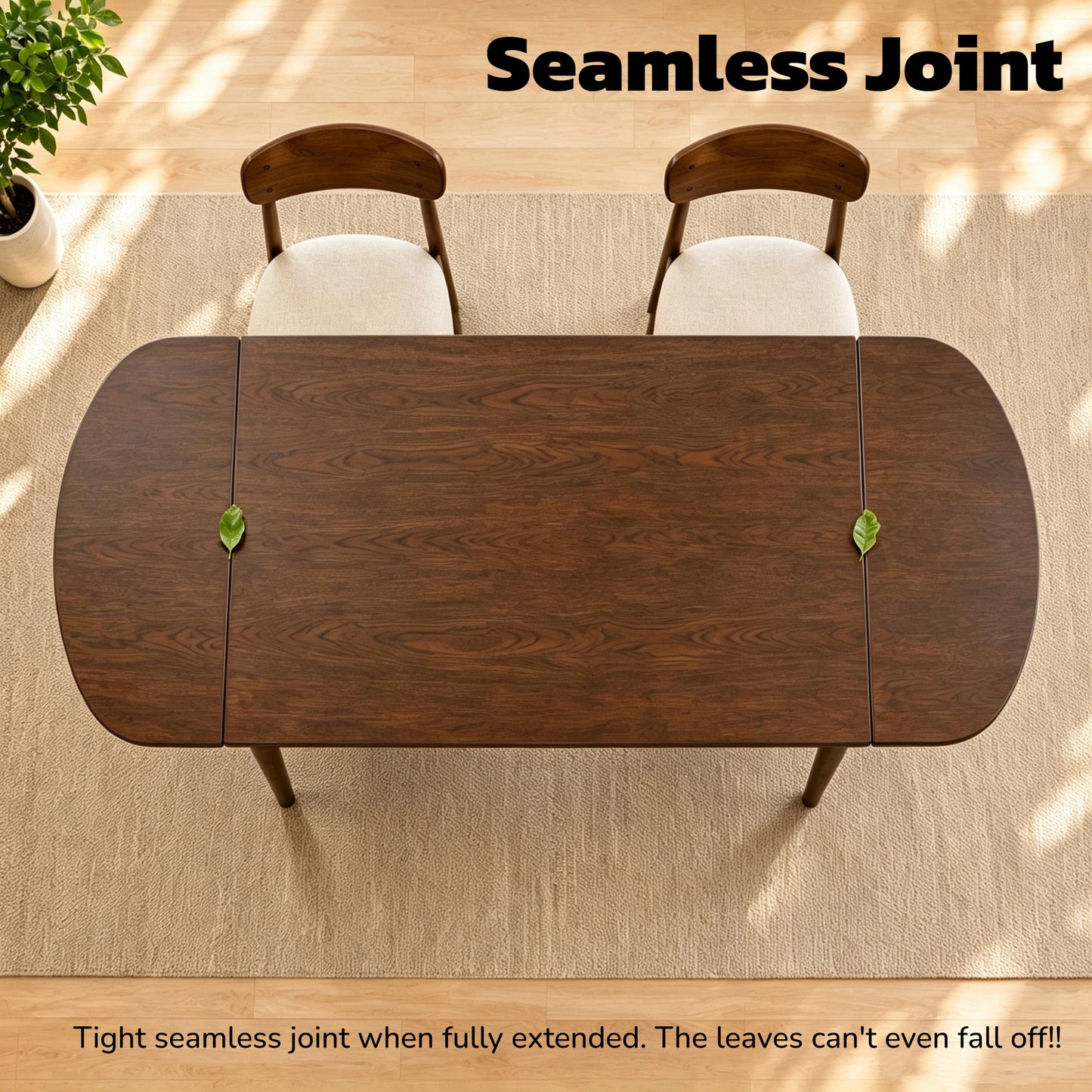 Kitchen Organizer - Solid Wood Extendable Dining Table Expandable