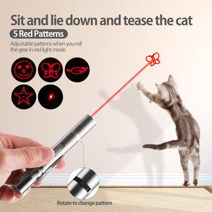 Pet Supplies - Interactive Cat Toy, Rechargeable Red Light Chasing