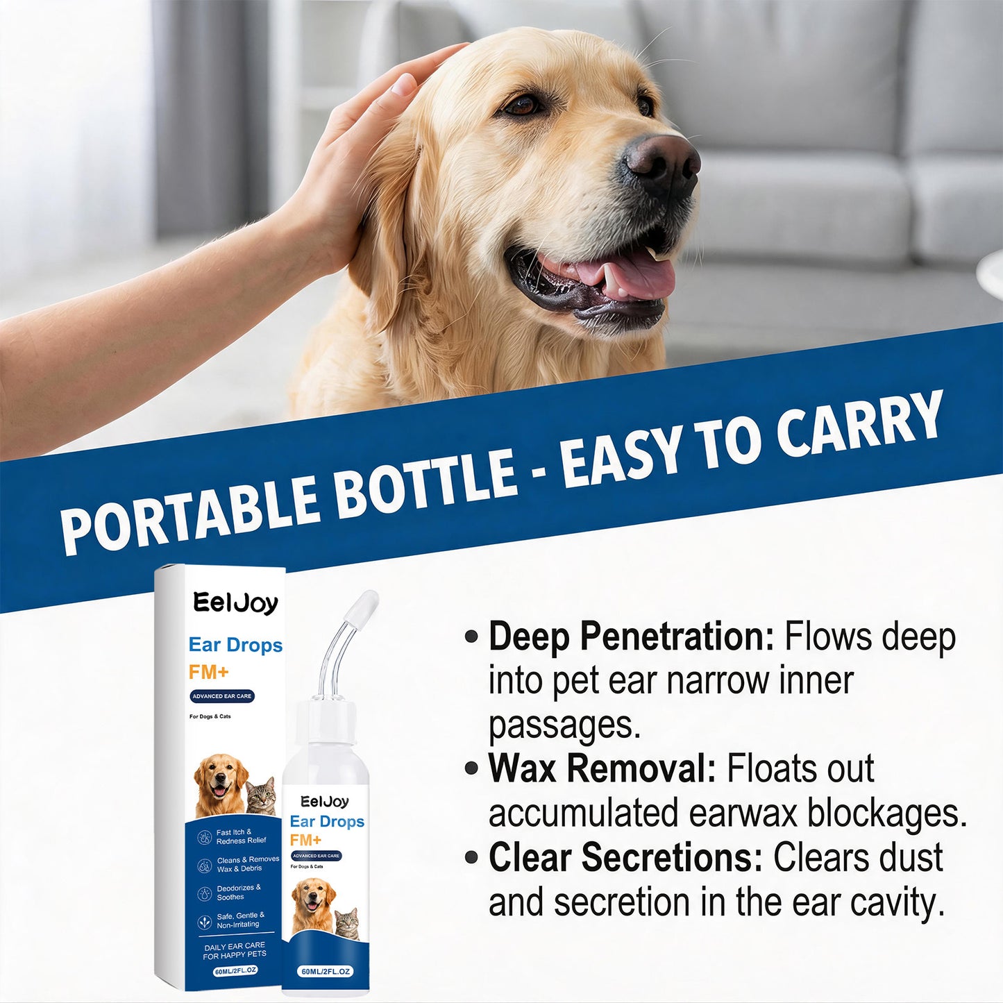 Pet Ear Care Drops Gentle Ear Cleaning For Pets
