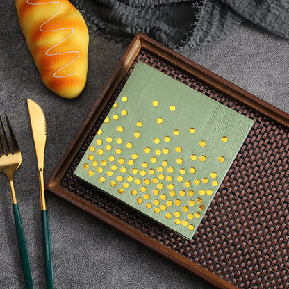 Pet Supplies - Amazon Hot Sale Disposable Party Paper Square Gold Dot