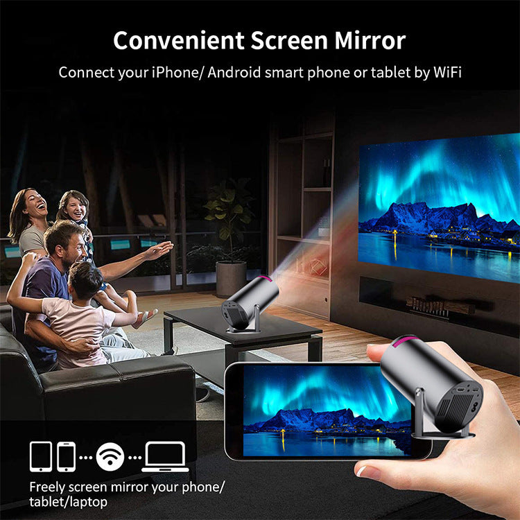 Smart Home Gadget - Portable Home Theater Projector, Mini Projector