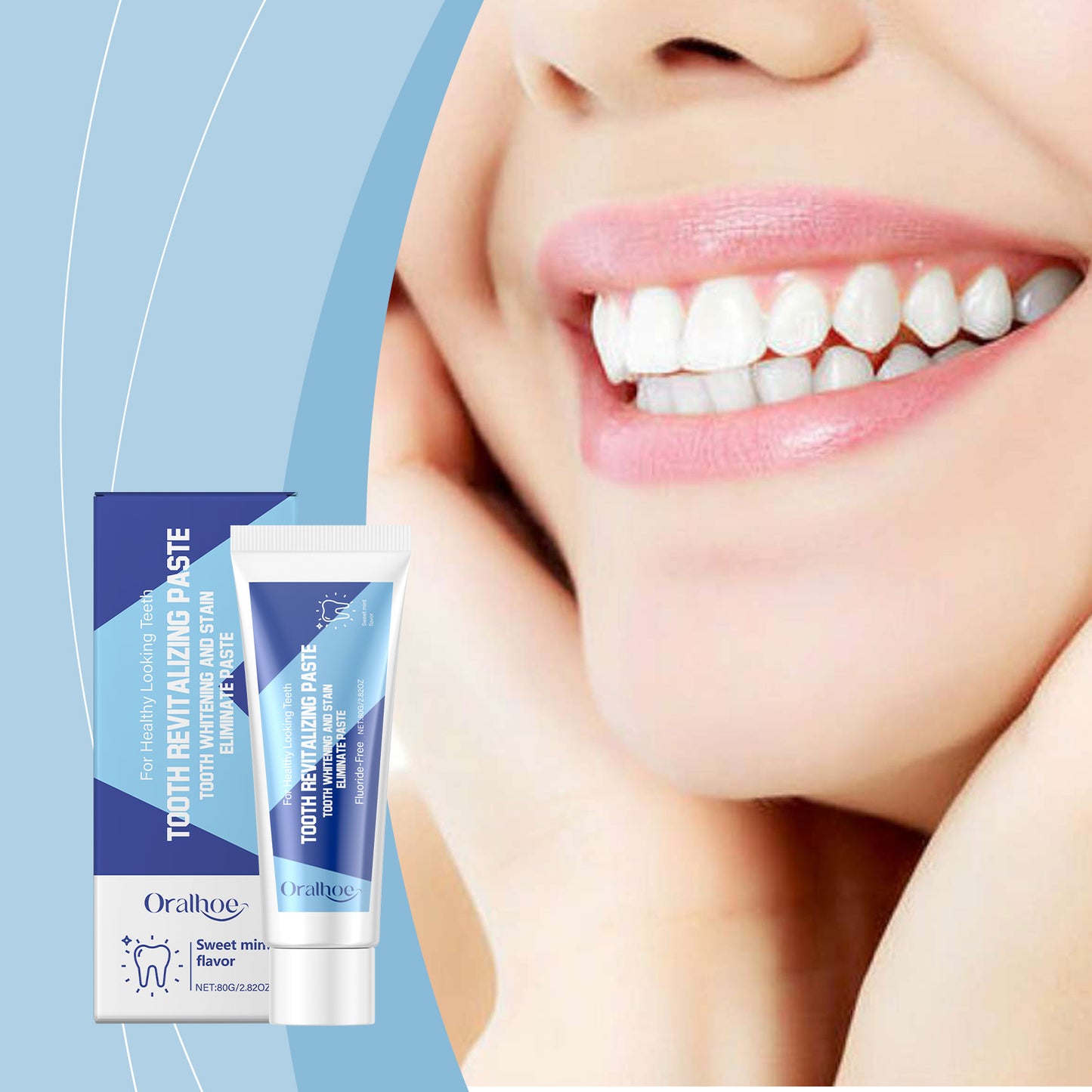 Cleaning Tools - Deep Cleaning Bright White Toothpaste 80g 1box