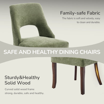 Kitchen Organizer - Dining Chair Set of 2,Upholstered Chenille Fabric