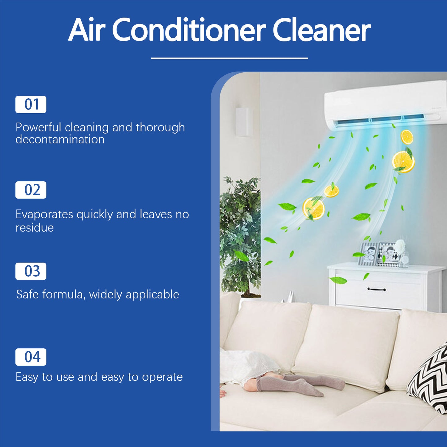 Air Conditioning Cleaner Household Internal Filter Decontamination Dust Cleaning Daily Foam Cleaner