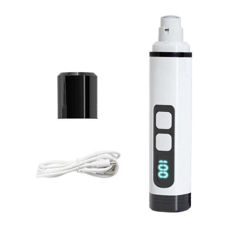 Pet Supplies - Pet Nail Grinder Electric LED Rechargeable Nail