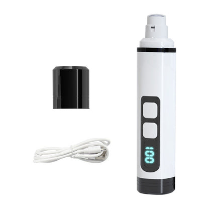 Pet Supplies - Pet Nail Grinder Electric LED Rechargeable Nail