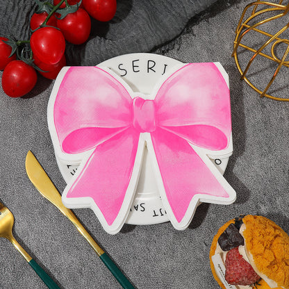 Home Decor - Bow-Shaped Special-Shaped Printed Napkins Party Napkins