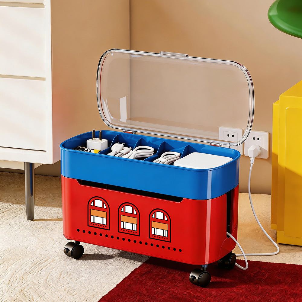 Household Desktop Data Cable Organizer With Lid