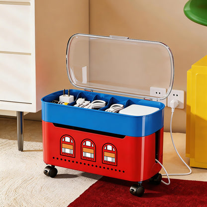 Household Desktop Data Cable Organizer With Lid