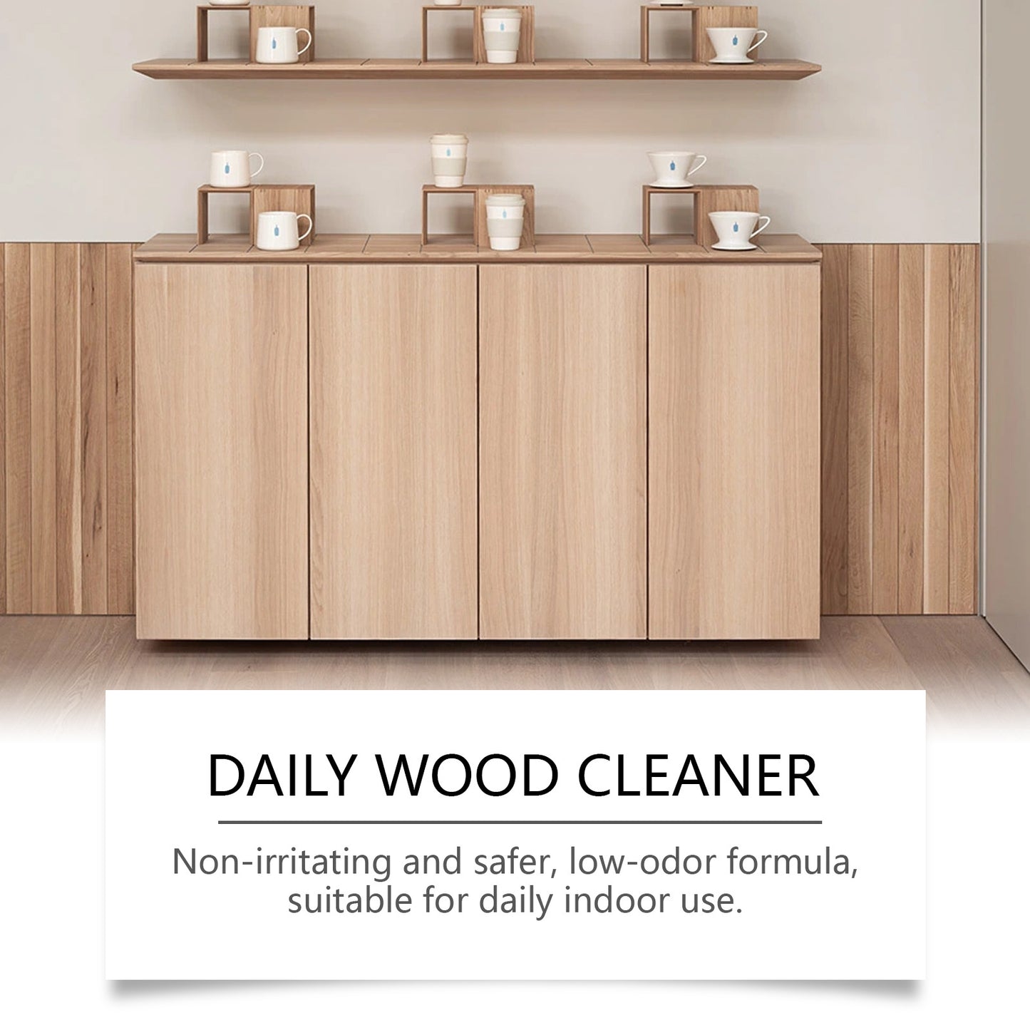 JAKEHOE Wood Cleaner Gently Cleans Furniture, Removes Dirt, And Effectively Maintains The Wood Surface.