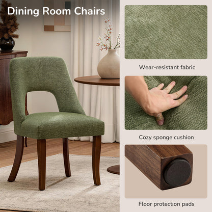 Kitchen Organizer - Dining Chair Set of 2,Upholstered Chenille Fabric