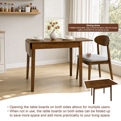 Kitchen Organizer - 31"- 47" Extendable Dining Table for 4, Folding