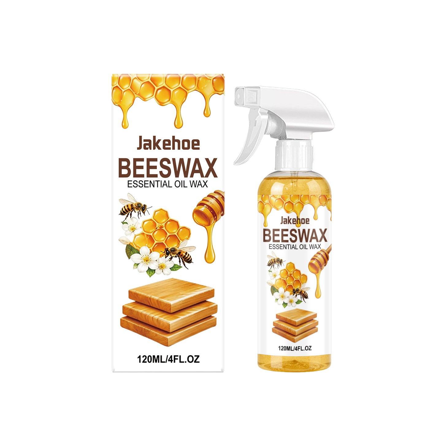 Jakehoe Beeswax Furniture Polisher Cleans And Polishes Wooden Surfaces, Enhances Shine, Household Care Agent
