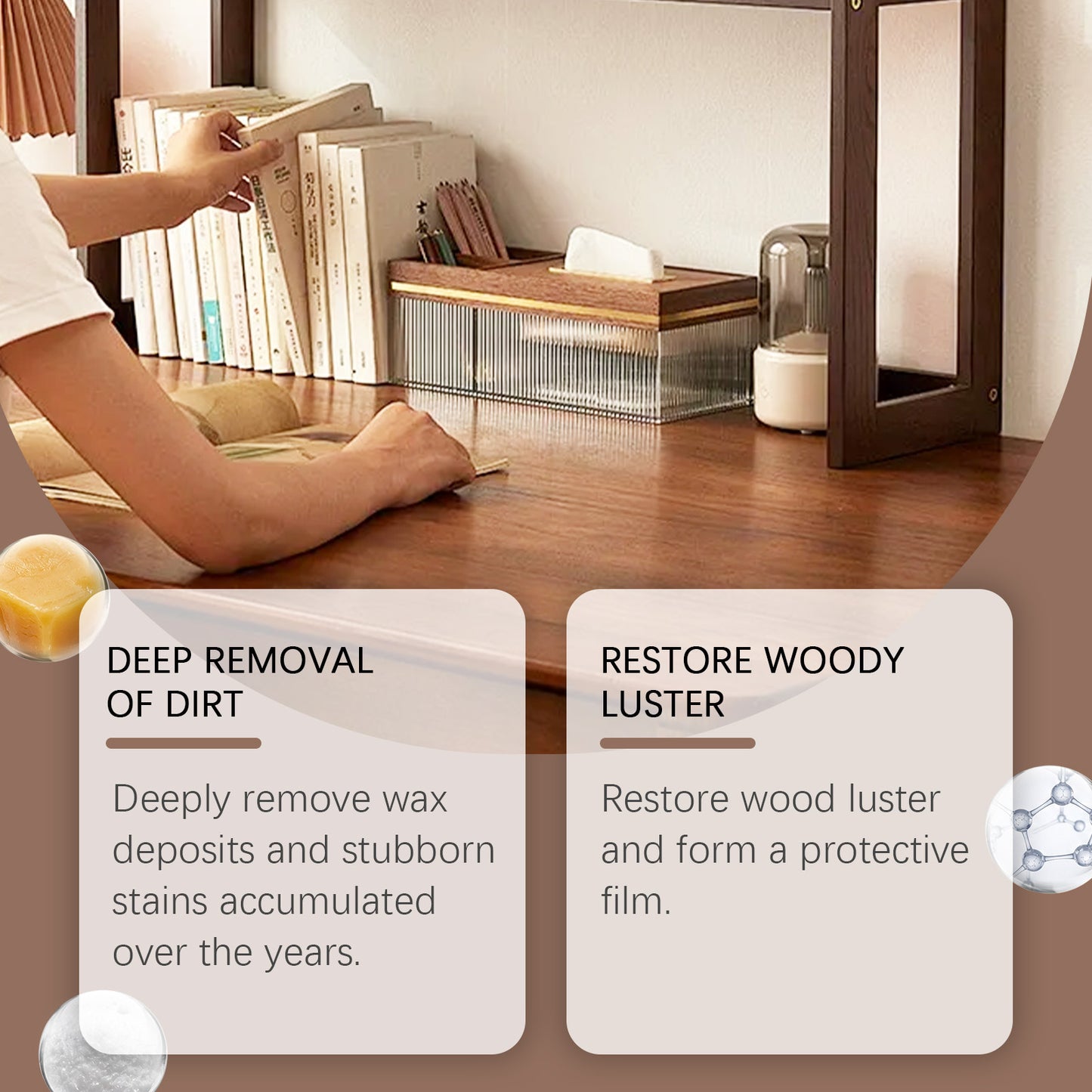 Beeswax Wood Furniture Polish Improves Minor Scratches And Gently Protects The Shine Of The Wood Surface.