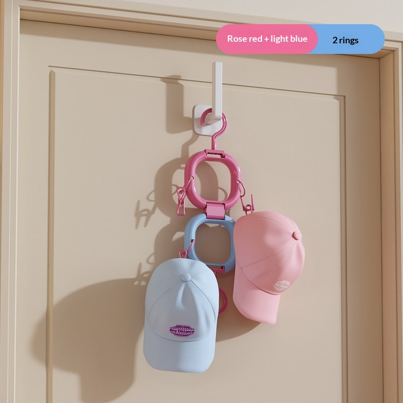 Hat Storage Clip For Behind The Door Multi-functional Bag Hanger For Home Use