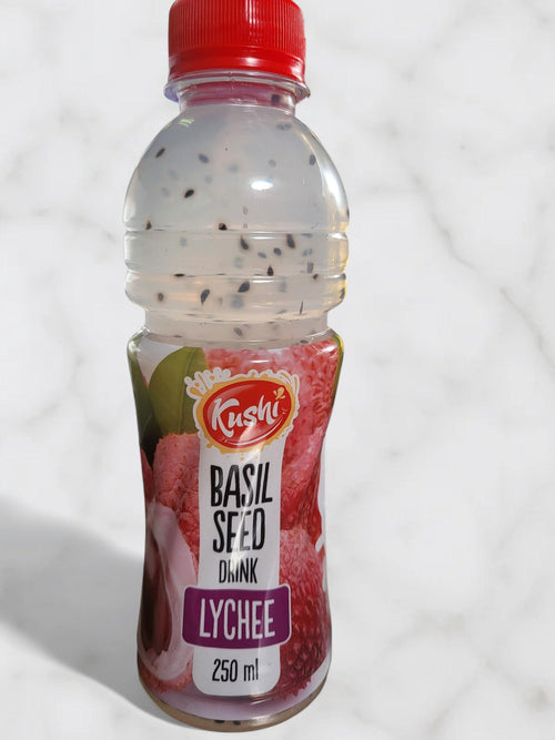 Kushi Basil Seed Drink Lychee 200mL