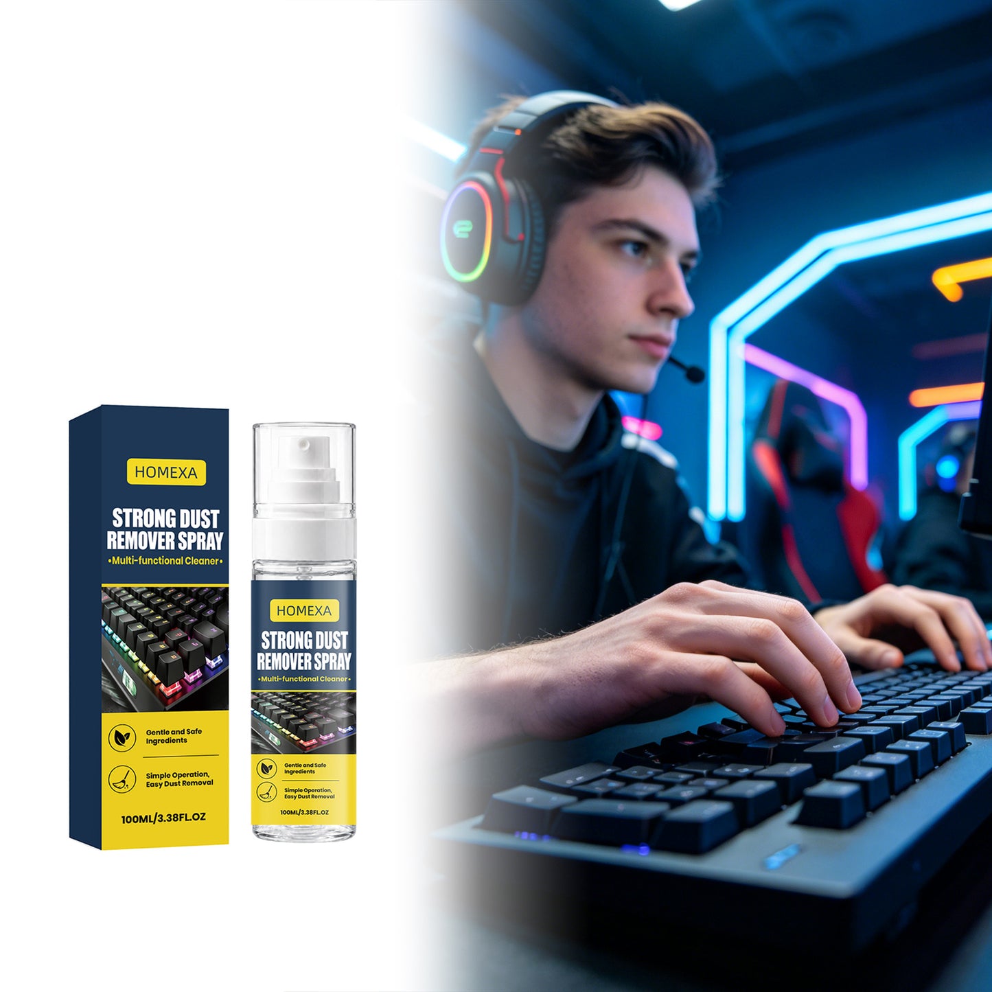Cleaning Tools - HOMEXA Computer Keyboard Dust-Removal And Anti-Dust