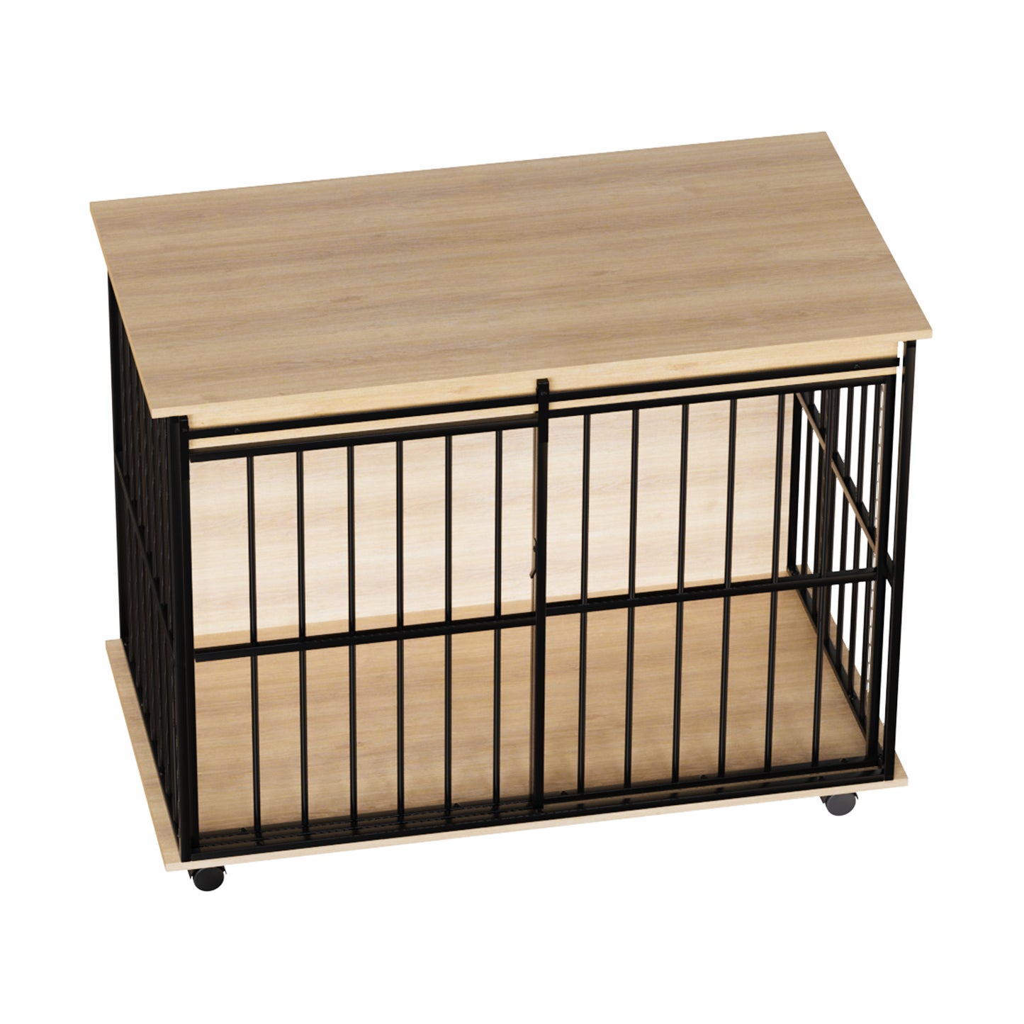 Dog crate furniture, large-sized dog crate suitable for medium to large dogs, wooden dog kennel furniture