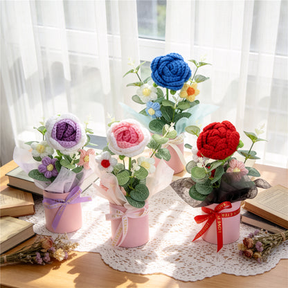 Smart Home Gadget - Handmade Crochet Flower Bouquet, Assorted