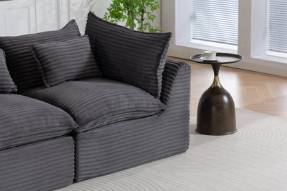 74.8" Width Cloud Couch Oversized Modular Sectional Sofa True Relax