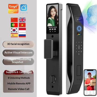 Facial Recognition Fully Automatic Smart Door Lock With Video Intercom