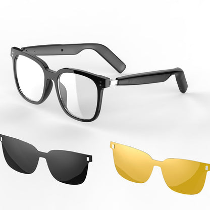 KP-Y102 Smart Glasses Day Night Use Air Conduction Waterproof Sweatproof 3-in-1 Functionality Voice Assistant Touch Control In Stock