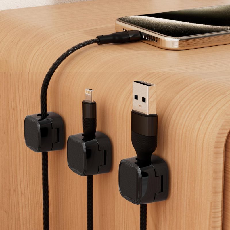 Data Cable Organizer With Buckle And Plug