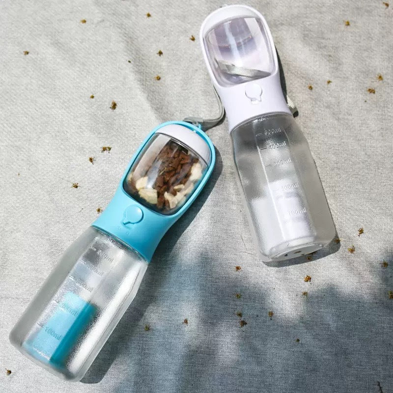 Pet Portable Water Bottle Foldable Outdoor Feeder