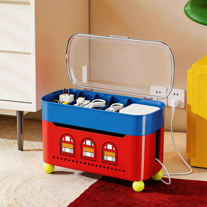 Household Desktop Data Cable Organizer With Lid