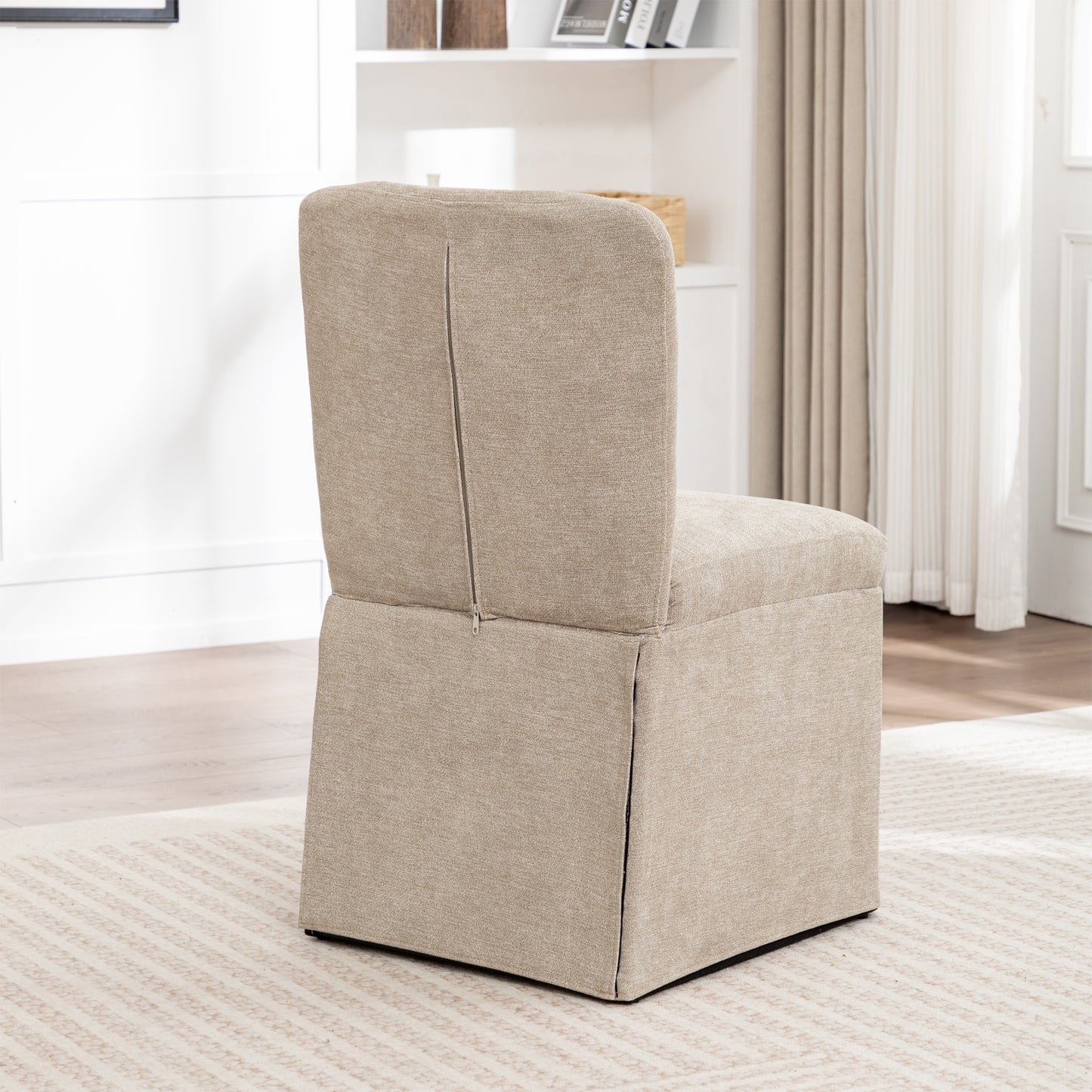 Kitchen Organizer - Linen Dining Chairs, Modern Fabric Side Chairs