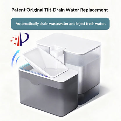 Pet Water Fountain Cat Bowl With Dirt Separation Design Automatic Water Dispenser