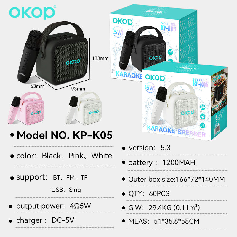 KP-K05 New Portable Mini Wireless Bluetooth Speaker Home Outdoor Use Hot-Selling In Stock