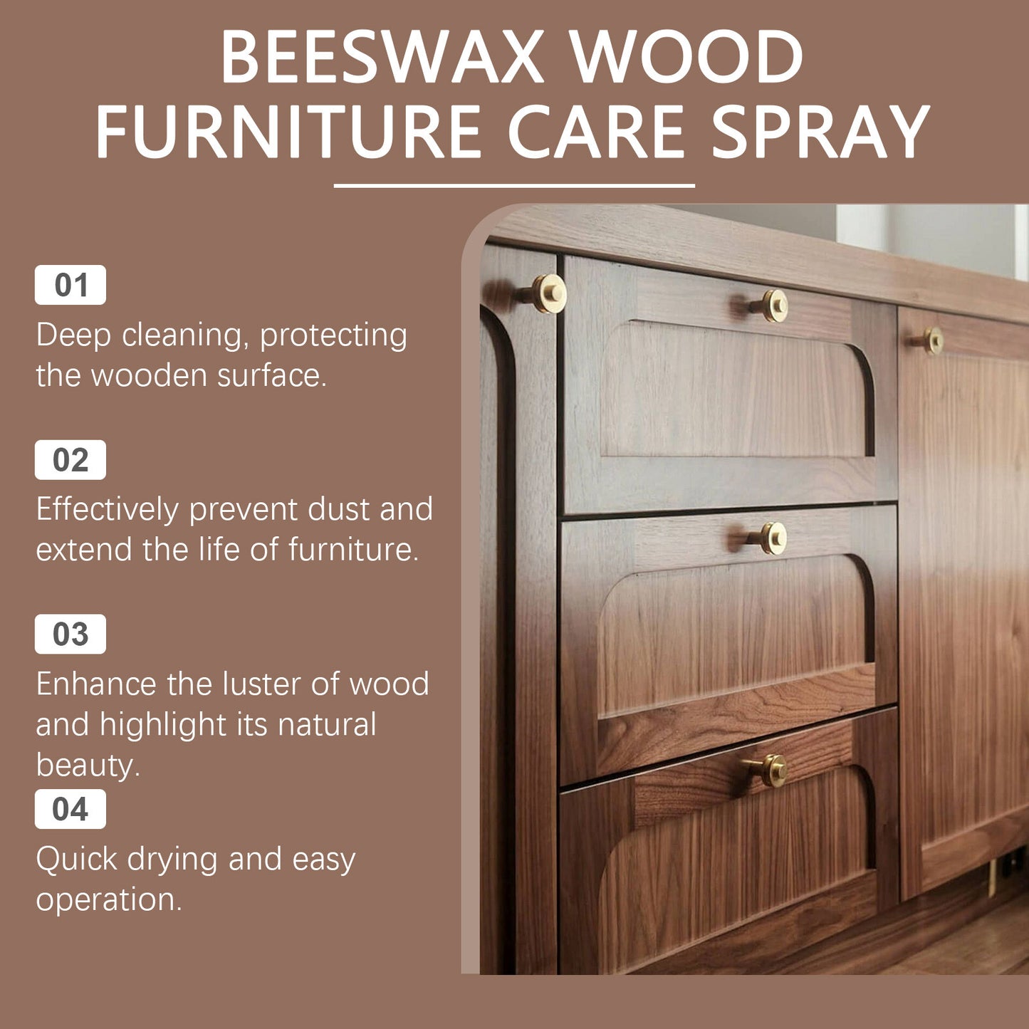 Beeswax Wood Furniture Polish Improves Minor Scratches And Gently Protects The Shine Of The Wood Surface.