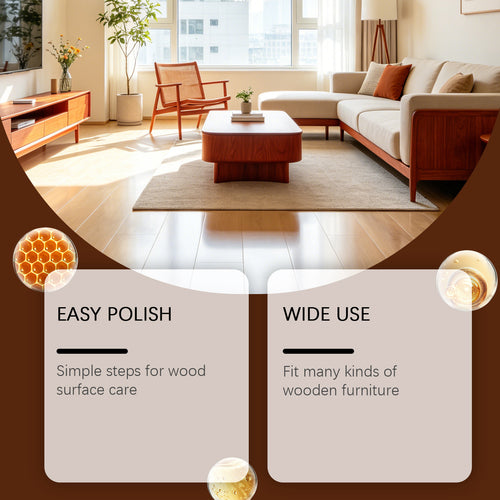 Furniture Polishing Paste Wooden Furniture Gentle Cleaning Dirt