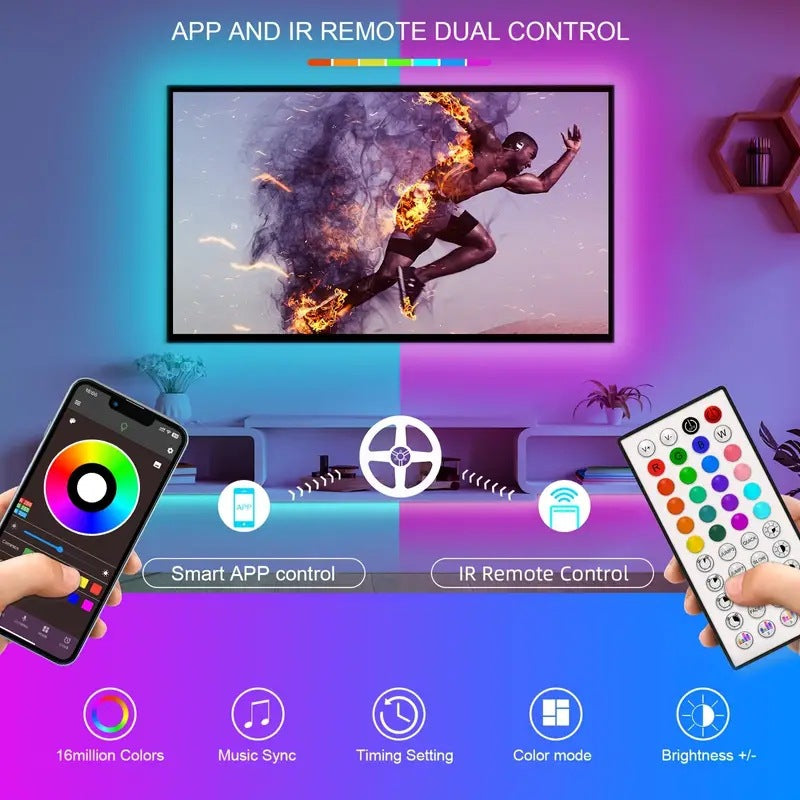 Smart Home Gadget - Bluetooth RGB Smart-Control LED Strip