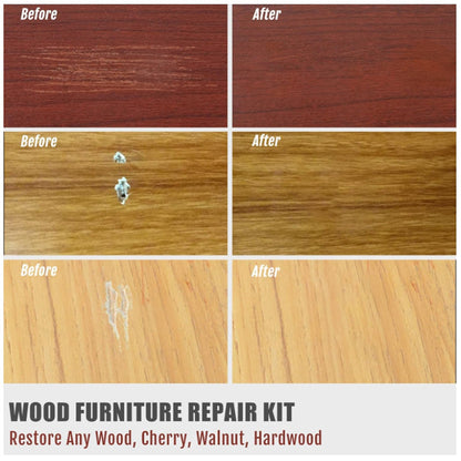 Hardwood Floor Repair Kit - 24-piece Laminated Vinyl Wood Floor Furniture Repair Kit With 11 Colors