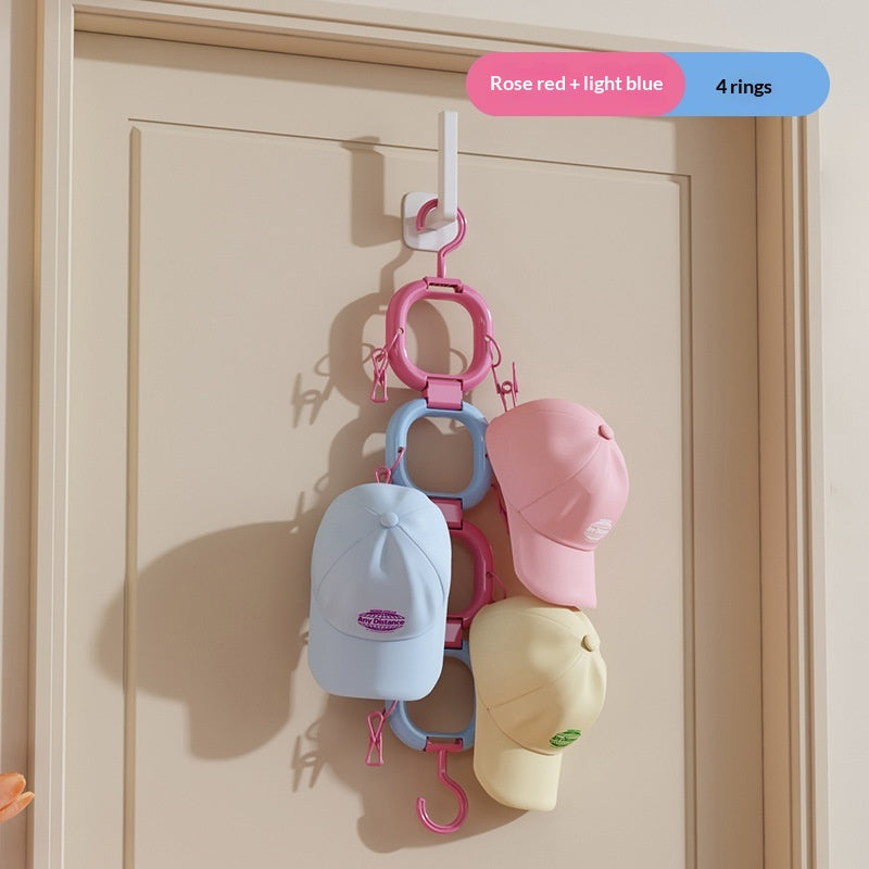 Hat Storage Clip For Behind The Door Multi-functional Bag Hanger For Home Use
