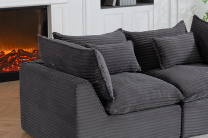 74.8" Width Cloud Couch Oversized Modular Sectional Sofa True Relax