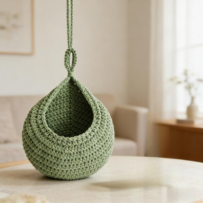 Kitchen Organizer - Boho-Style Vegetable Hanging Baskets - Set Of 3