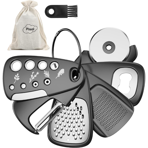 Kitchen Organizer - 6-Piece Space-Saving Kitchen Gadget Set - Compact