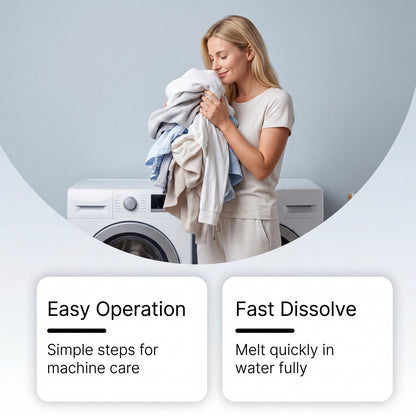 Jakehoe Washing Machine Cleaning Tablets Daily Gentle Cleaning Tablets For Removing Lint And Impurities From Washing Machines And Eliminating Odors
