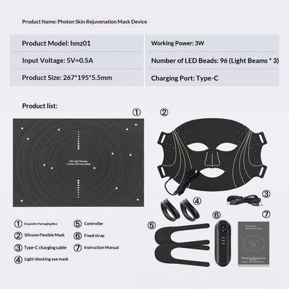 Photon Device Home-use Facial Beauty Mask