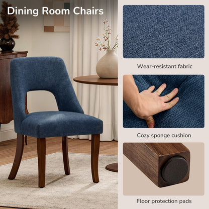 Kitchen Organizer - Dining Chair Set of 2,Upholstered Chenille Fabric